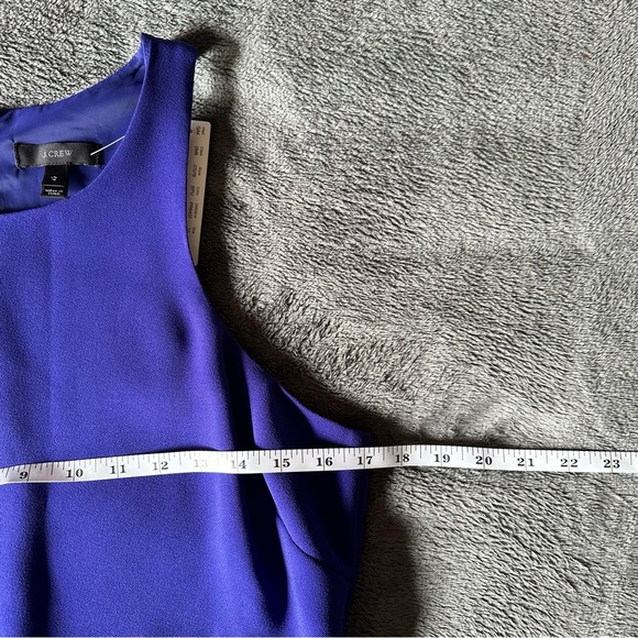J. CREW CUT AWAY‎ STYLE DRESS 07078  BYZANTINE PURPLE SIZE 12 NWT - Picture 9 of 11